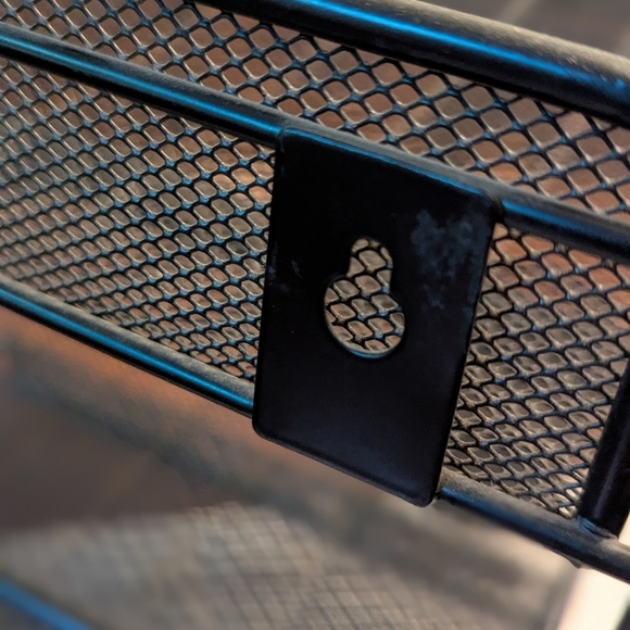 Black Mesh Desk Organizer Set -3 Tier In/Out Basket/Pencil Cup/ 3 Slot Organizer - Picture 3 of 9